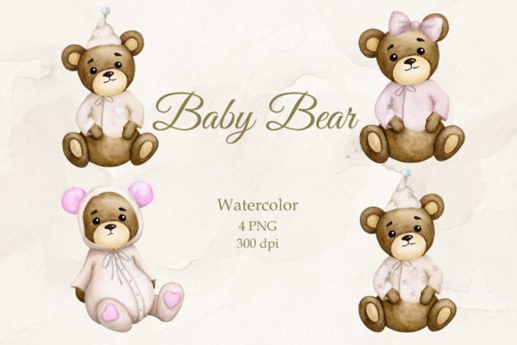 Baby Bear Watercolor Collection: A Modern Nursery Essential