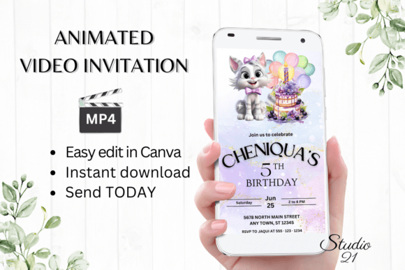 Celebrate with Style: The Ultimate Cat Birthday Party Invitation