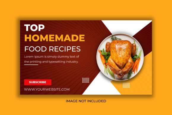 Food YouTube Thumbnail and Web Banner: A Designer's Review