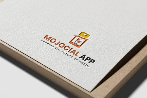 Mojocial App Logo Template: Modern Vector Design for Brands