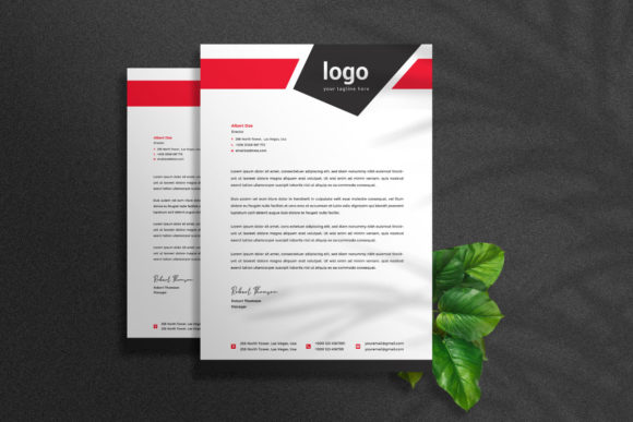 Professional Letterhead Design Template for Corporate Branding