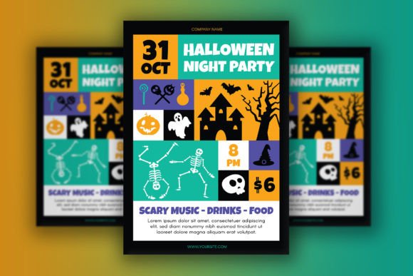 Unleash the Night: A Halloween Party Poster for Bold Event Promotion